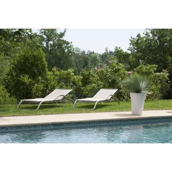 RIVIERA Kruka Soleilla hög - 53 cm - Vit