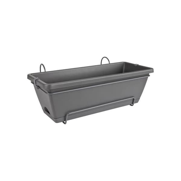 Elho Barcelona Balkong Allin1 50 - Antracit - L 50 x B 28 x H 19 cm - Balkong; utomhus - 100% återvunnet