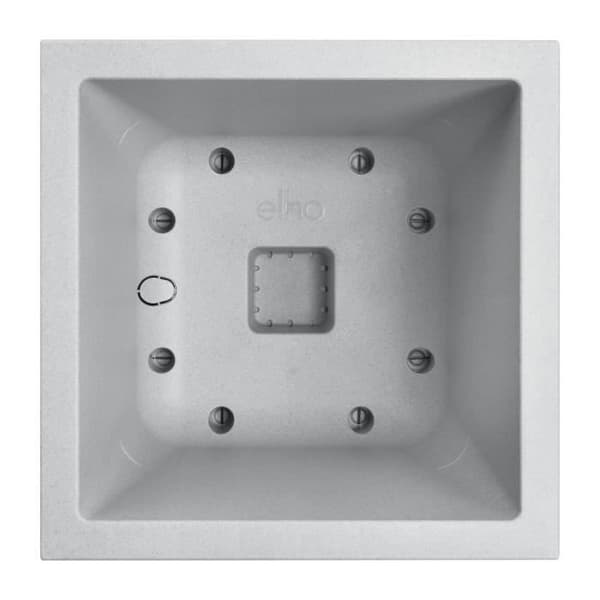 Elho Vivo Next Square 40 Blomlåda - Grå - Ø 39 x H 38 cm - inomhus; utomhus - 100 % återvunnen