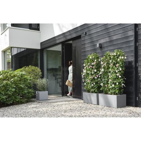 Elho Vivo Next Square 40 Blomlåda - Grå - Ø 39 x H 38 cm - inomhus; utomhus - 100 % återvunnen