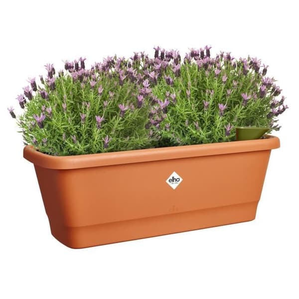 Elho Noa Balkong M - Brun - L 52 x B 20 x H 18 cm - Balkong; utomhus - 100 % återvunnet