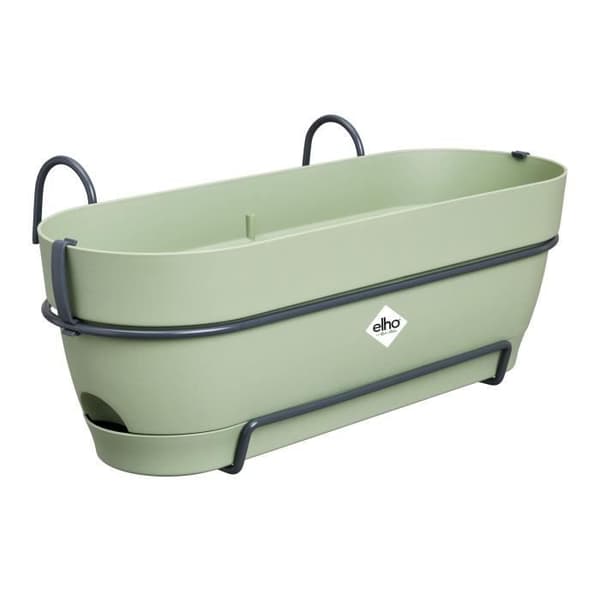 Elho Vibia Campana Balkong Allin1 50 - Grön - L 50 x B 26 x H 17 cm - Balkong - 100% återvunnen