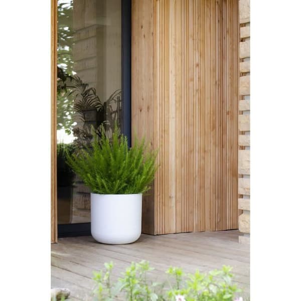 Blomkruka - EDA PLAST - Graphit'Up - Rund - Limed vit - 67 L