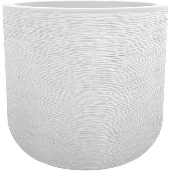 Blomkruka - EDA PLAST - Graphit'Up - Rund - Limed vit - 67 L