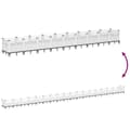 Miniatyrbilde 5 av 8: vidaXL Plantekasse med plugger hvit 363,5x43,5x43,5 cm PP
