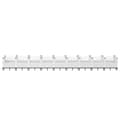 Miniatyrbillede 2 af 8: vidaXL plantekasse med spyd 363,5x43,5x43,5 PP hvid