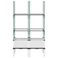 Miniatyrbillede 2 af 7: vidaXL plantekasse med espalier 80x40x142,5 cm PP hvid