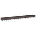 Miniatyrbillede 4 af 8: vidaXL plantekasse med spyd 362,5x42,5x28,5 cm PP brun