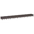 Miniatyrbillede 1 af 8: vidaXL plantekasse med spyd 362,5x42,5x28,5 cm PP brun