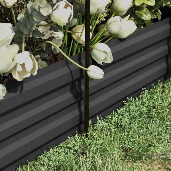 Rootz Højseng - Med Fuglebeskyttelsesnet - Solafskærmning - Metalhus - Galvaniseret stål - Mørkegrå + Sort + Grøn - 230x110x110 cm