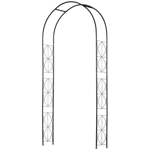 Rootz Garden Arch - Archway Trellis - Plant Arch - Have Arch Tag - Metal - Sort - 114 x 30 x 230 cm