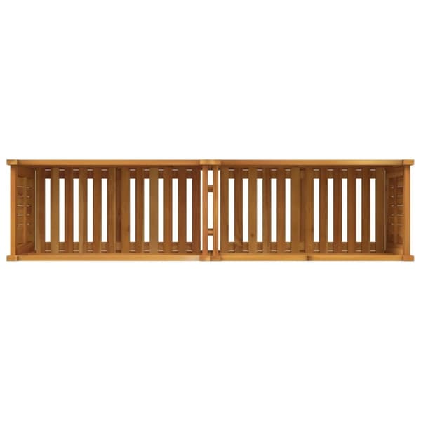vidaXL Plantekasse med foring 153x38,5x50 cm helte akasie