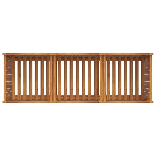 vidaXL Odlingslåda med foder 150x50x75 cm massivt akaciaträ
