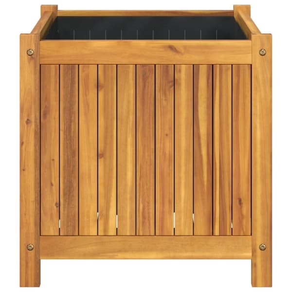 vidaXL Plantekasse med foring 50x50x50 cm helte akasie