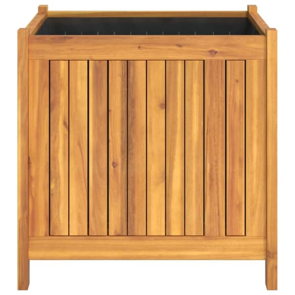 vidaXL Plantekasse med foring 50x50x50 cm helte akasie