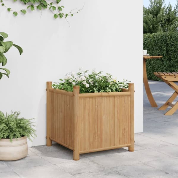 vidaXL Plantekasse 40x40x40 cm bambus