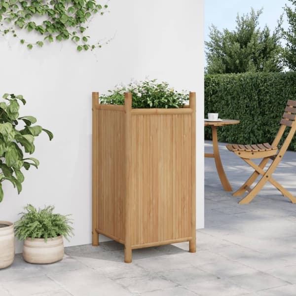 vidaXL Plantekasse 40x40x80 cm bambus