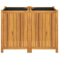 Miniatyrbilde 3 av 9: vidaXL Plantekasse med foring 100x50x75 cm helte akasie