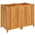 Miniatyrbilde 4 av 9: vidaXL Plantekasse med foring 100x50x75 cm helte akasie
