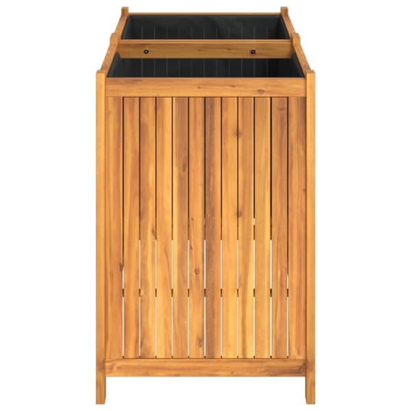 vidaXL Plantekasse med foring 100x50x75 cm helte akasie