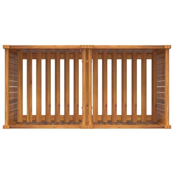 vidaXL Plantekasse med foring 100x50x75 cm helte akasie