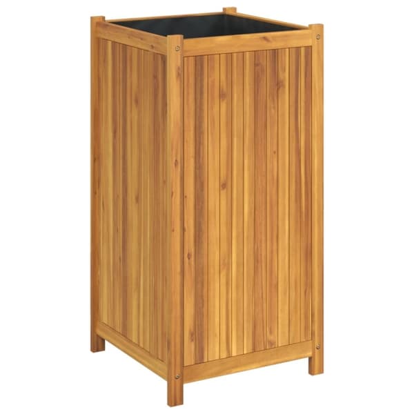 vidaXL Plantekasse med foring 50x50x100 cm helte akasie