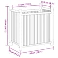 Miniatyrbilde 7 av 8: vidaXL Plantekasse 50x30x50 cm bambus