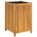 Miniatyrbilde 1 av 9: vidaXL Plantekasse med foring 50x50x75 cm helte akasie