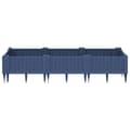 Miniatyrbillede 4 af 8: vidaXL plantekasse med spyd 125x40x28,5 cm PP grå