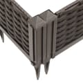 Miniatyrbillede 6 af 8: vidaXL plantekasse med spyd 42,5x42,5x28,5 cm PP brun