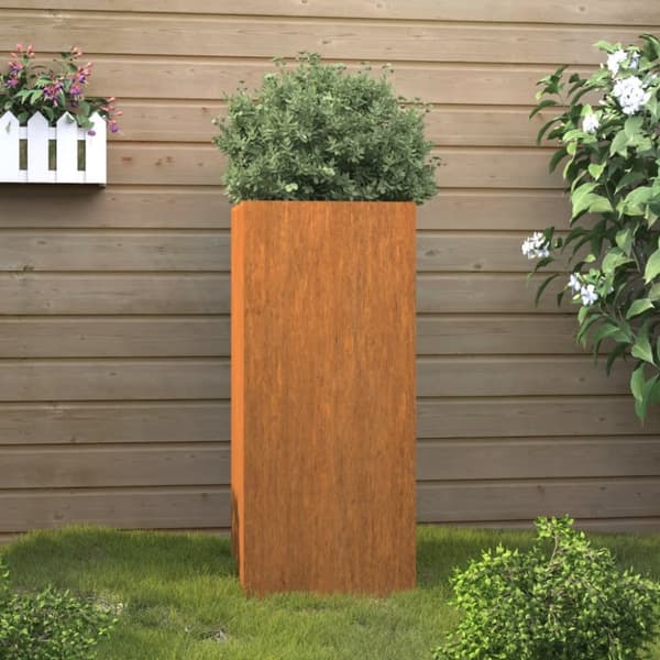 vidaXL plantekasse 32x29x75 cm cortenstål -  Plantekrukker