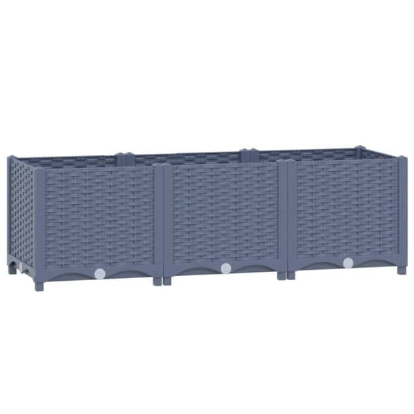 vidaXL højbed 120x40x38 cm polypropylen -  Plantekrukker