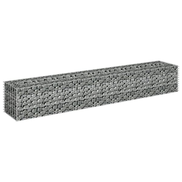 vidaXL gabion-højbed 180x30x30 cm galvaniseret stål -  Plantekrukker