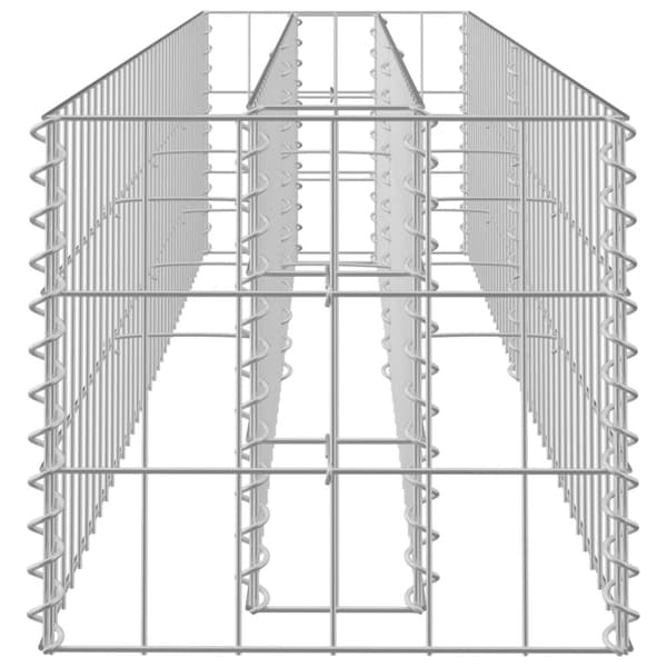 vidaXL gabion-højbed 180x30x30 cm galvaniseret stål -  Plantekrukker
