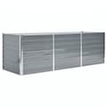 Miniatyrbillede 3 af 8: vidaXL forhøjet plantekasse 240x80x77 cm galvaniseret stål grå -  Plantekrukker