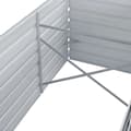 Miniatyrbillede 6 af 8: vidaXL forhøjet plantekasse 240x80x77 cm galvaniseret stål grå -  Plantekrukker