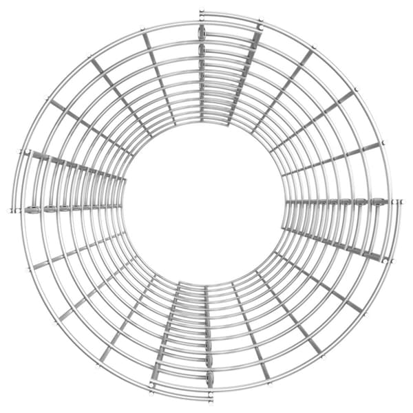 vidaXL rundt gabion-havebede 3 stk. Ø30x100 cm galvaniseret stål -  Plantekrukker