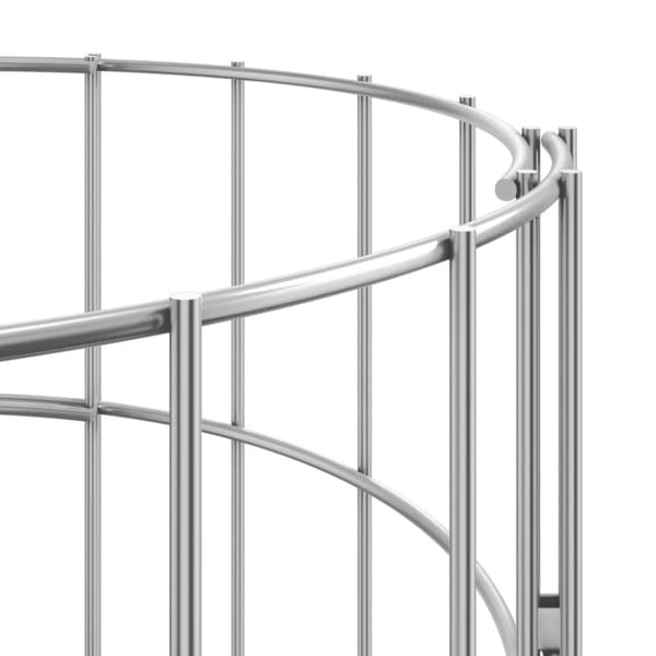 vidaXL rundt gabion-havebede 3 stk. Ø30x100 cm galvaniseret stål -  Plantekrukker