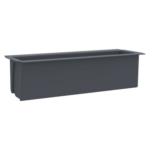 vidaXL Kukkalaatikot eurolavoille 12 kpl harmaa 36x13,5x9,5 cm PP - Kukkaruukut & istutuslaatikot
