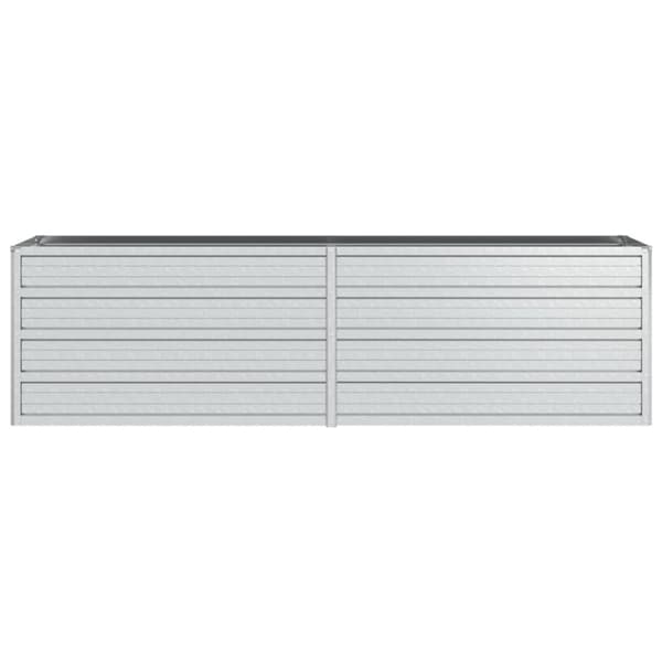 vidaXL højbed 160x40x45 cm galvaniseret stål sølvfarvet -  Plantekrukker