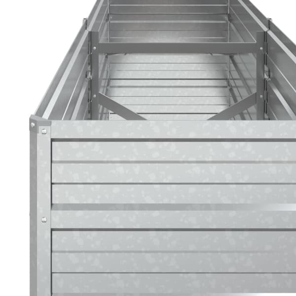 vidaXL højbed 160x40x45 cm galvaniseret stål sølvfarvet -  Plantekrukker