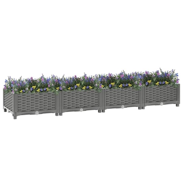 vidaXL Upphöjd odlingslåda 160x40x23 cm polypropen -  Krukor & odlingslådor