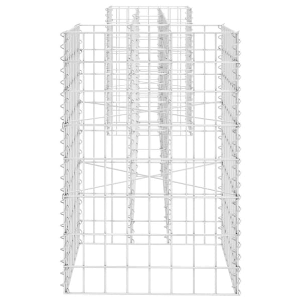 vidaXL H-formet gabion-plantekasse 260x40x60 cm stål -  Plantekrukker