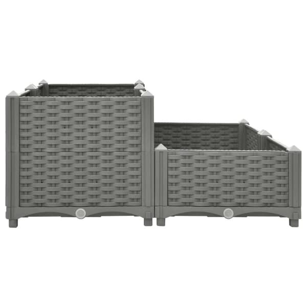 vidaXL højbed 80x80x38 cm polypropylen -  Plantekrukker