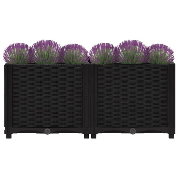 vidaXL højbed 80x40x38 cm polypropylen -  Plantekrukker
