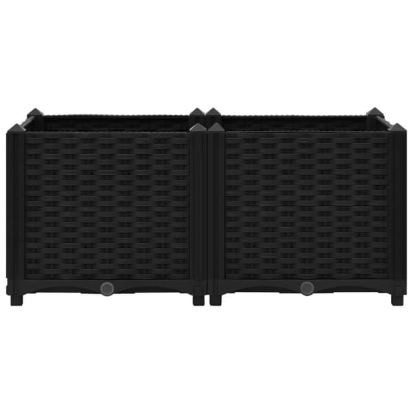 vidaXL højbed 80x40x38 cm polypropylen -  Plantekrukker