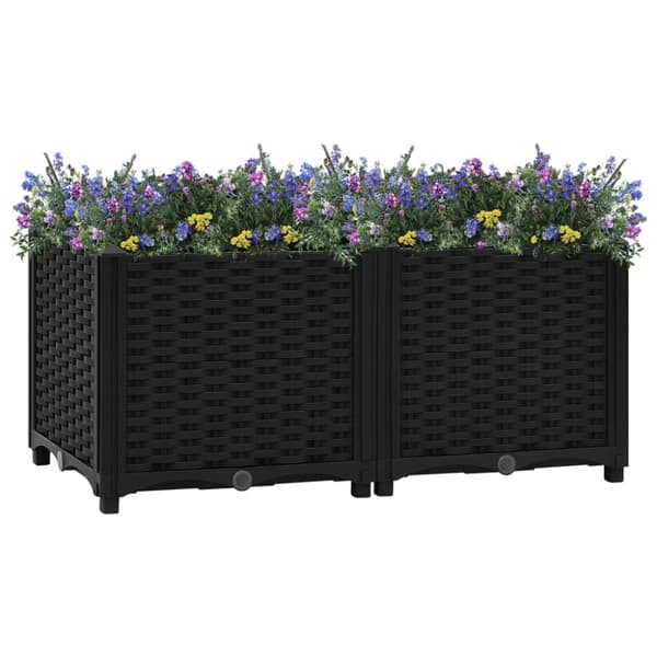 vidaXL højbed 80x40x38 cm polypropylen -  Plantekrukker