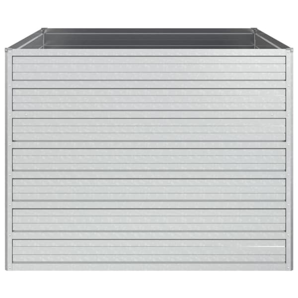 vidaXL højbed 100x100x77 cm galvaniseret stål sølvfarvet - Plantekrukker