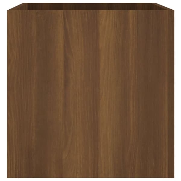 vidaXL Odlingslåda brun ek 40x40x40 cm konstruerat trä - Krukor & odlingslådor