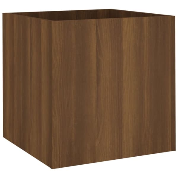 vidaXL Odlingslåda brun ek 40x40x40 cm konstruerat trä - Krukor & odlingslådor